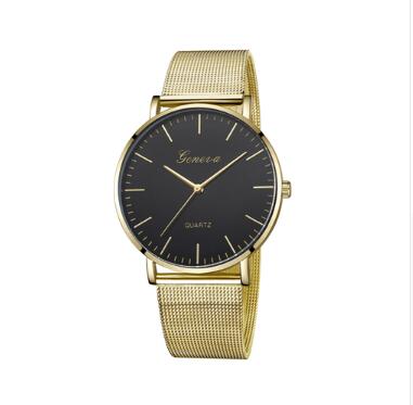 Fashion Casual Watches Womens Men GENEVA Womens Classic Quartz Stainless Steel Wrist Watch Bracelet Watches