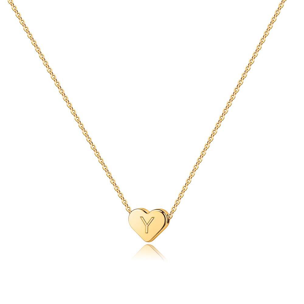 18K Gold Stainless Steel Love Letter Necklace