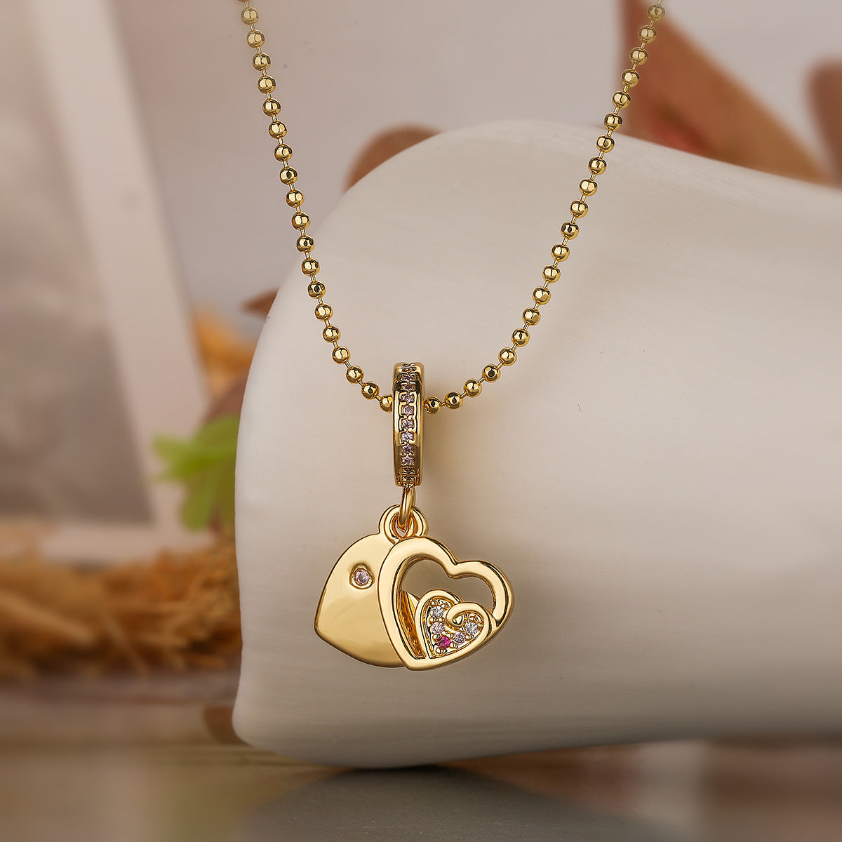 Love Airplane Pendant Necklace For Women