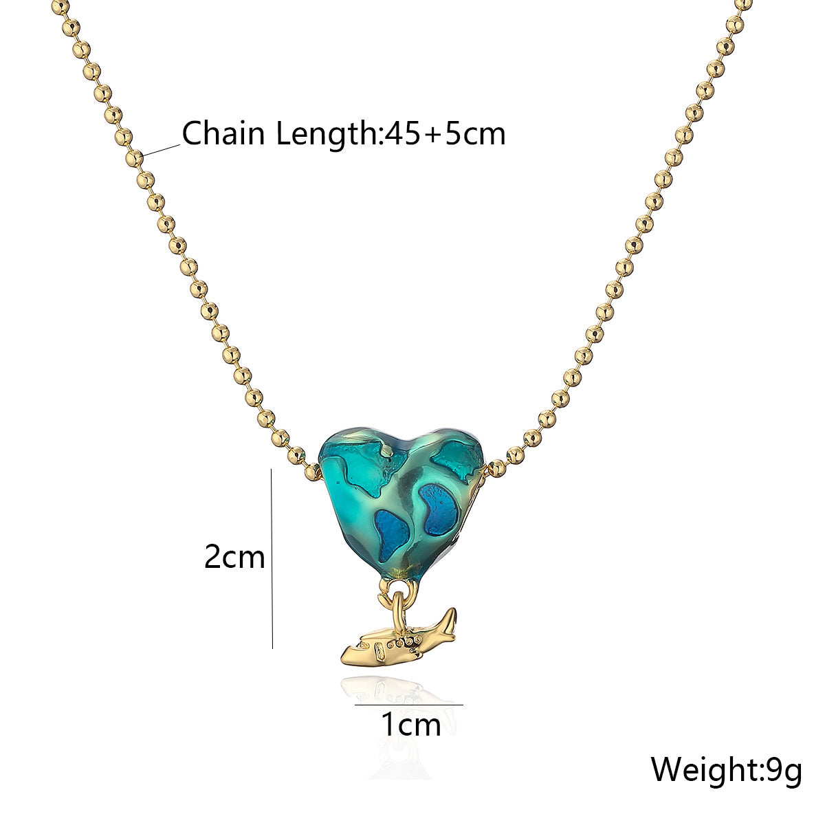 Love Airplane Pendant Necklace For Women