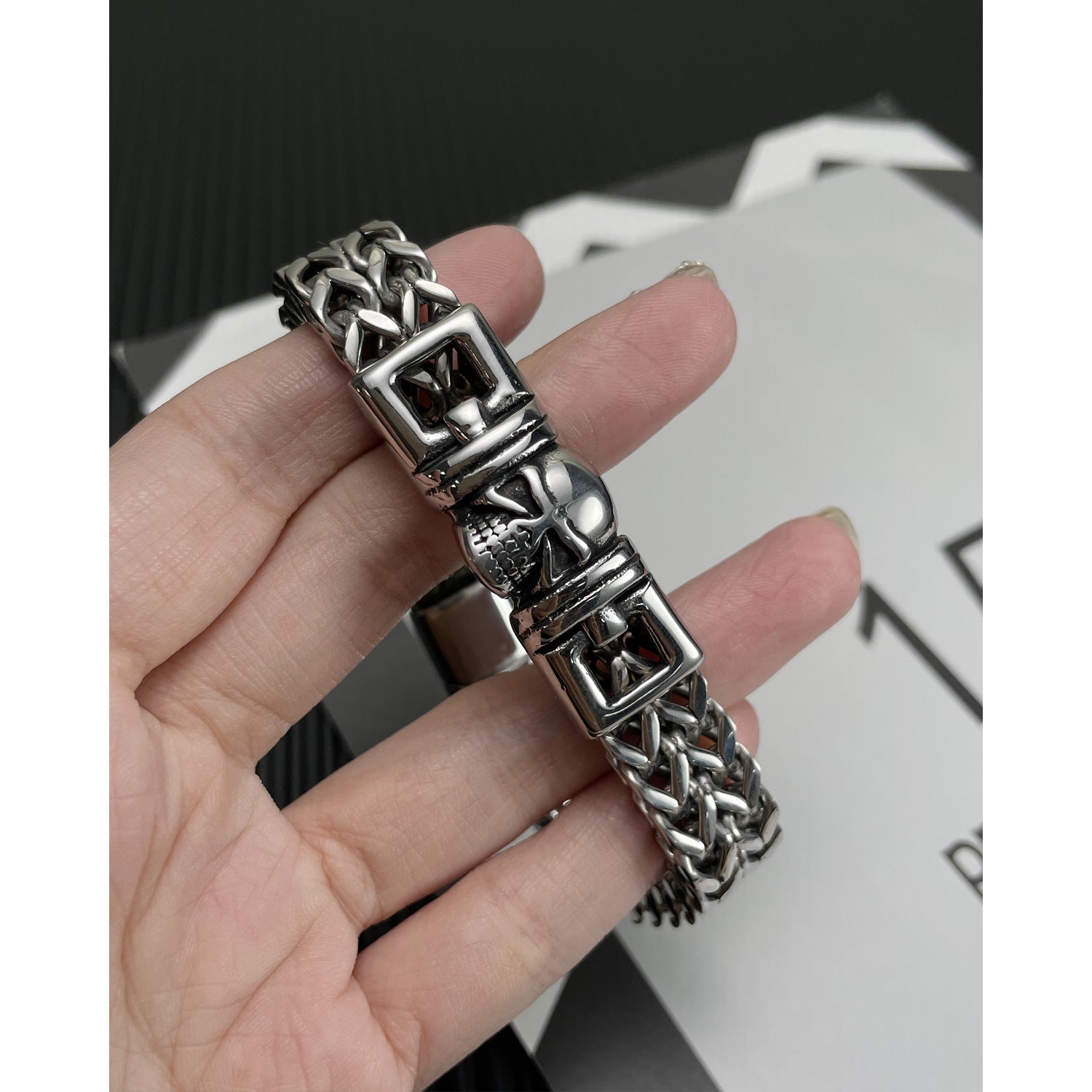 Hip Hop Retro Titanium Steel Bracelet For Men