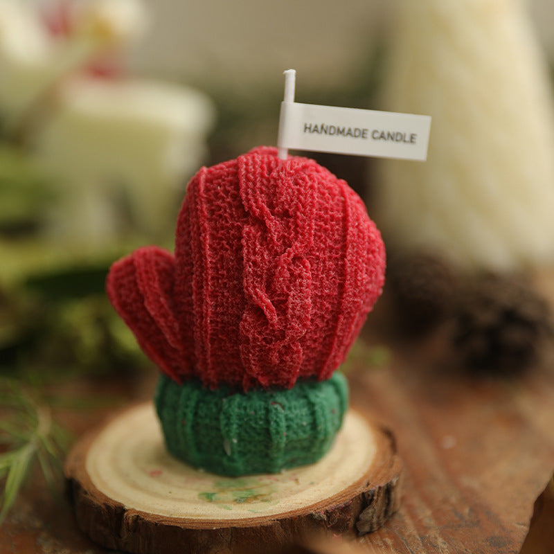 Woolen Gloves Candles Photography Props Creativity