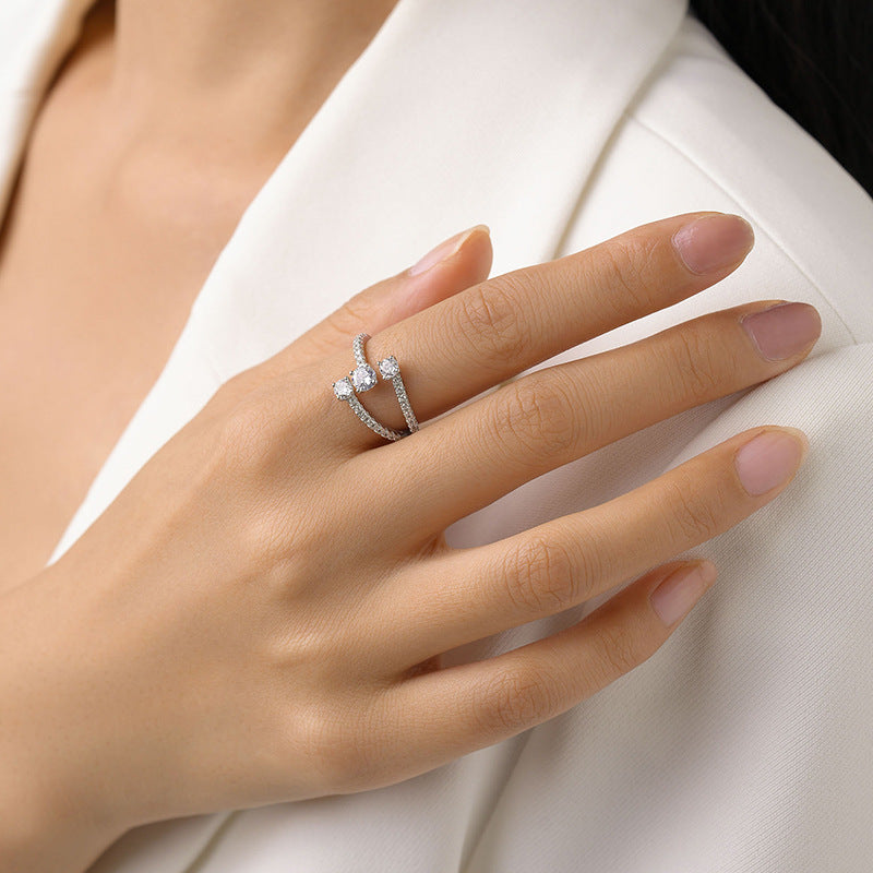 Fashion Silver Geometric Ring For Women