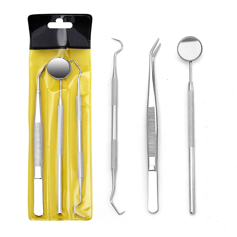 Dentist Tools Three-piece Stainless Steel Oral Care Tools Dental Tools Inspection Oral Mirror Spot